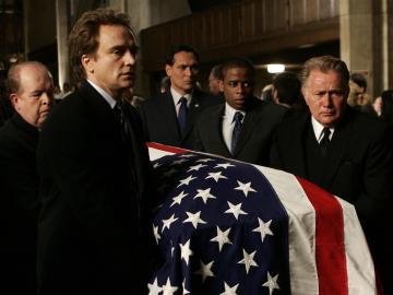 Leo’s funeral in West Wing