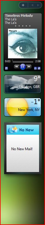 Cool widgets in Vista