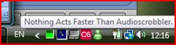 Nothing acts faster tool tip on AudioScrobler