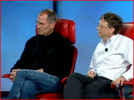 Gates and Jobs (read the body language!)