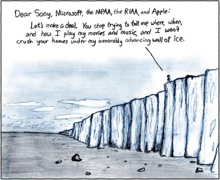 Hugh MacLeod cartoon about DRM