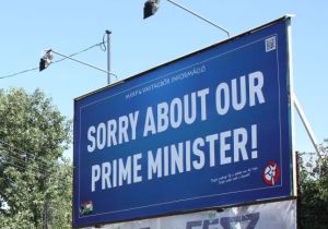 Hungary: sorry about our prime minister - billboard